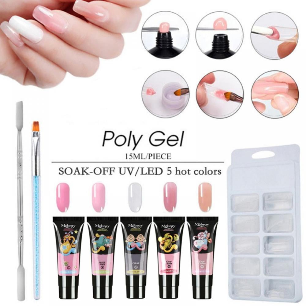 PrettyuiNail Art Set Gel Nail Polish Acrylic Nails Phototherapy Brush