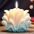 thumbnail image 4 of Vela en Forma de Concha 3D Molde de Silicona Rayas Concha Pastel Chocolate Molde de Silicona Jabón Molde Agua Concha Molde,C, 4 of 5