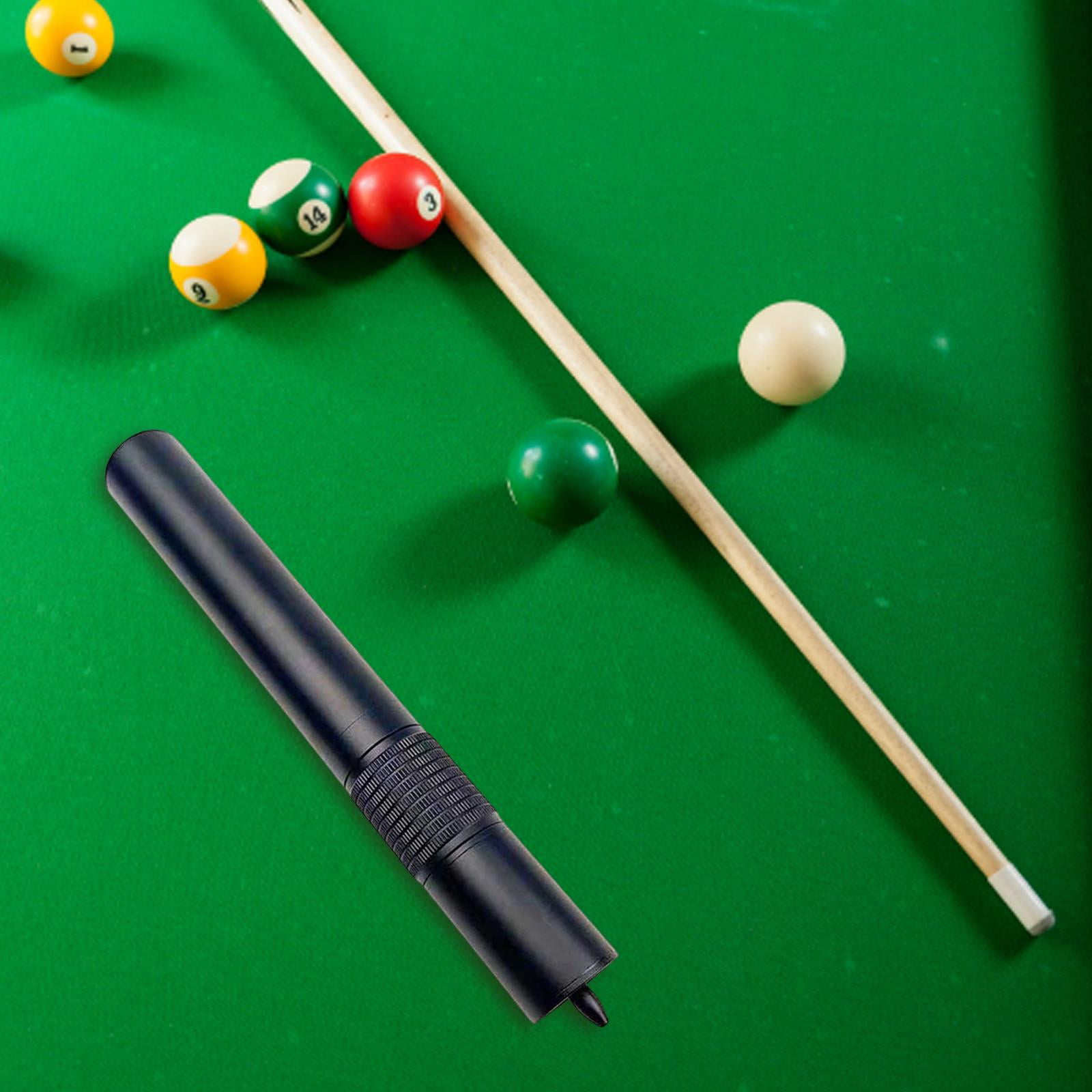 DimyFew Snooker Cue Extension, Telescopic Cue End Extension Extreme Extension Lengthener black