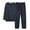 Navy, variant on KyCheLot Men's Fleece Pajamas Sets Texture Crew Neck Pullover and Pants Comfort Warmth Casual 2 Piece Loungingwear
