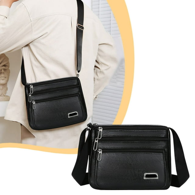 QTOCIO Premiums Textured Leather Shoulder Crossbody Bag Adjustable Strap Lightweight Spacious Handbag For Travel Work Daily Necessary