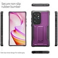 thumbnail image 5 of ExoGuard For Samsung Galaxy S23 Ultra Case，Full-Body Phone Case with Kickstand (Purple), 5 of 8