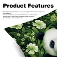 thumbnail image 2 of Panda with Unique Patterns - Set of 2 for Pillows Covers - Available in 16x16, 18x18, 20x20 Inches - Great for Throw Pillow Covers - Versatile for Various Occasions, 2 of 6