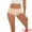 Beige, variant on Unique Bargains Women's Plus Size High Waist Briefs Butt Lifter Shapewear Panties S Brown