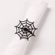 thumbnail image 4 of 4 piezas de servilleteros creativos en forma de telaraña de Halloween, 4 of 5