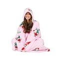 thumbnail image 3 of Solaris Oversized Hoodie Blanket Sweatshirt,Super Soft Warm Comfortable Sherpa Giant Pullover with Large Front Pocket,for Adults Men Women Teenagers, Pink Xmas Dwarf, 3 of 7