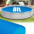thumbnail image 1 of Cobertor Solar Redondo para Piscina Goplus 8 FT Retenedor de Calor 12 Mil, 1 of 9