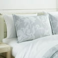 thumbnail image 3 of Chezmoi Collection Freesia 7-Piece Floral Bed in a Bag Queen, Gray/White, Jacquard Textured Lightweight Bedding for All Season (1 Comforter, 2 Shams, 2 Pillowcases, 1 Flat Sheet, 1 Fitted Sheet), 3 of 9