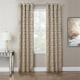thumbnail image 2 of Michael Amini Batavia 50x84" Top Panel Fabric Window Treatment in Tan/Taupe, 2 of 6