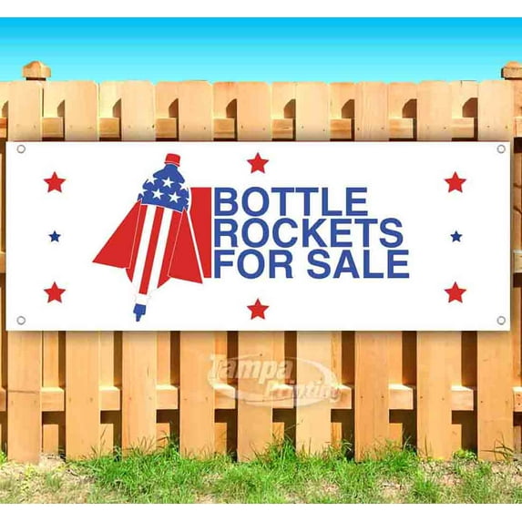 Bottle Rockets For Sale Patriotic Bottle Rocket 13 oz Vinyl Banner With Metal Grommets