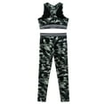 thumbnail image 4 of iiniim Big Girls 2PCS Sports Outfit Camouflage Printed Crop Top with Leggings Gymnastic, 4 of 7