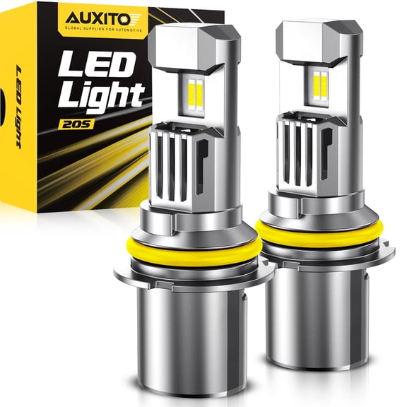 AUXITO 2026 Latest 9007 LED Headlight Bulbs, 900% Brighter 30000LM 6500K Cool White Wireless HB5 High Low Beam Headlight Hi/Lo, Pack of 2