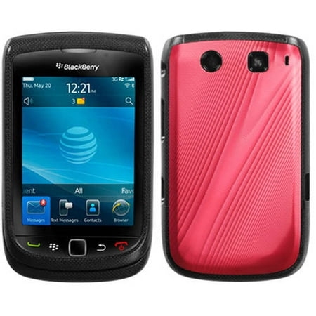 Blackberry 9810 Torch 4G MyBat Protector Case, Red (Best Games For Blackberry Torch 9810)