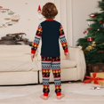 thumbnail image 5 of Onlypjs Family Matching Christmas Pajamas – Navy "Merry Christmas" Top & Festive Ornament Print Pants for Women, Men, Couples, 5 of 6