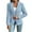 Light Blue, variant on Womens Blazer Jackets Fall Winter Warm Open Front Business Work Suit Top Casual Loose Button Up Suit Jacket (Light Blue S)