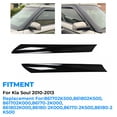 thumbnail image 3 of HOWEN Windshield Pillar Trim Compatible with 10-13 KIA Soul Exterior Molding Garnish Right & Left, 3 of 15
