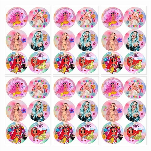 Manana Sera Bonito Karol G Stickers Party Favors Labels Birthday Thank You Themed Round Circle Baby Shower 60pcs