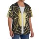 thumbnail image 2 of Fotbe Gold Spider On The Web Camisa Estampada de Manga Corta para Hombre, Casual de Verano, Estilo Playero, Sin Arrugas-X-Large, 2 of 5