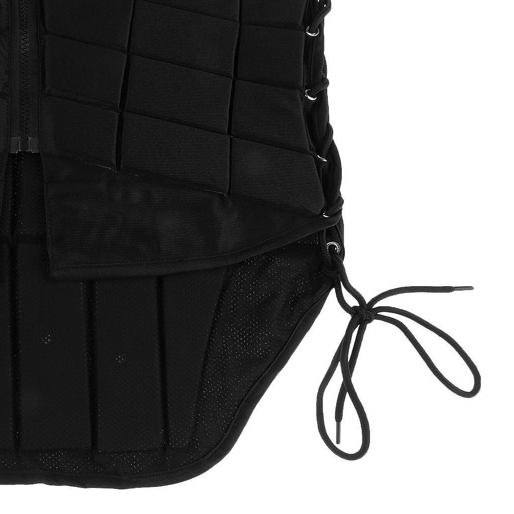 Wswqop Equestrian Riding Vest Safety Protective Vest Eventer Body Protector Black Women Women M