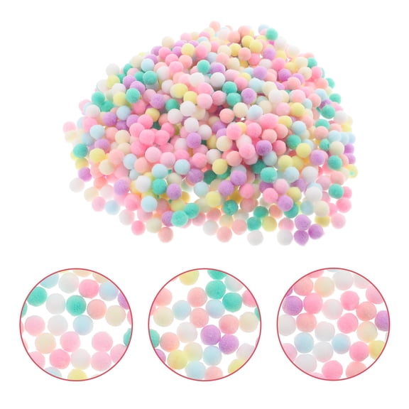 LOLIPPYY Assorted Colorful Pom Poms for Crafts, Clothing Decoration, Props, Accessories and Projects