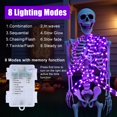 thumbnail image 3 of Halloween Lights MYGOTO - Cadenas LED (10,5 pies, 175 pulgadas), color morado, 3 of 8