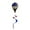 B, variant on 4th of July Decorations, Outdoor Decorative Pendant Hot Wind Blimp Wind Turn Nebula Windmill Hot Wind Blimp Garden Ornaments