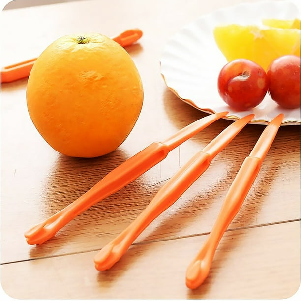 2pcs Éplucheurs d'orange, facile à ouvrir en acier inoxydable citron Parer  Agrumes Décapant de peau Trancheuse Peeling Gadgets de cuisine