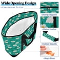 thumbnail image 5 of Extra-Large Wide Opening Design Capacity Hand-Held Ice Pack Thickened Insulation Layer For Long-Lasting Cold Retention For Outdoor Shopping Picnics And Camping White Daisies and Green Leaves, 5 of 8