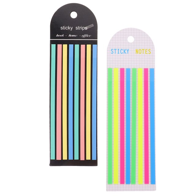 FESTFENDS 2Set Highlighter Strips Tabs for Books PET Assorted Color Highlighting Readers