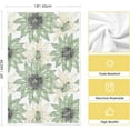 thumbnail image 6 of Green Floral Leaves Boho Kitchen Towels Dish Towels, 18x26 Inch Seasonal Spring Summer Decoration Hand Towels Set of 4, 6 of 6