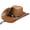 Camel, variant on Grandest Birch Retro Ethnic Style Belt Decor Faux Leather Western Cowboy Hat Vintage Gentleman Dress Hat Adjustable Cowgirl Jazz Hat ,Gift