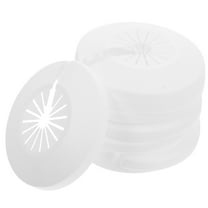 Amosfun 10PCS Pipe Covers Toilet Pipe Cover White Plastic Aesthetic Enhancement DIY Enthusiasts