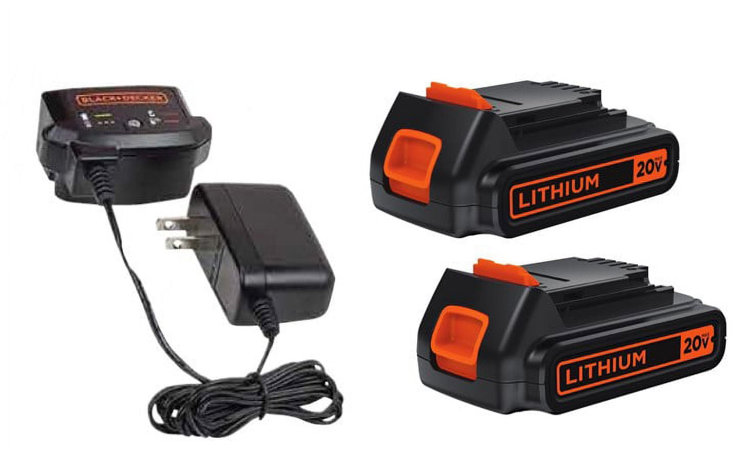 Black + Decker 20V MAX* Cordless 4-Tool Combo Kit — 2 Batteries, Model#  BD4KITCDCRL