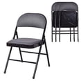 thumbnail image 3 of ARLIME 4-Pack Folding Chair, Portable Chairs with Upholstered Padded Seat and Back, Metal Frame Home Office Chairs, Set of 4, 3 of 7