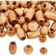 thumbnail image 1 of 60 cuentas de madera natural sueltas, espaciadoras de madera con agujeros grandes para manualidades, joyería DIY - Barril y Rondelle, 1 of 6