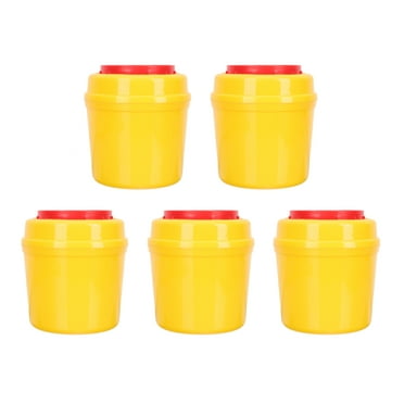 5 Pcs Garbage Can Sharps Disposal Container Needle Containers
