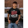thumbnail image 4 of With God All Things Are Possible Men's Graphic T Shirt Tees Brisco Brands S, 4 of 6