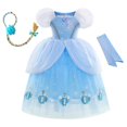 thumbnail image 1 of Vestido de princesa Cenicienta de Disney para niña, disfraz de Cosplay, cumpleaños infantil y accesorios ix de Navidad zhangyuxiang unisex, 1 of 2