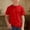 Red, variant on Kids T Shirts Short Sleeve Waffle Black Shirts for Boys Trendy Summer Tees Tops Boys Clothes 10-11 Years