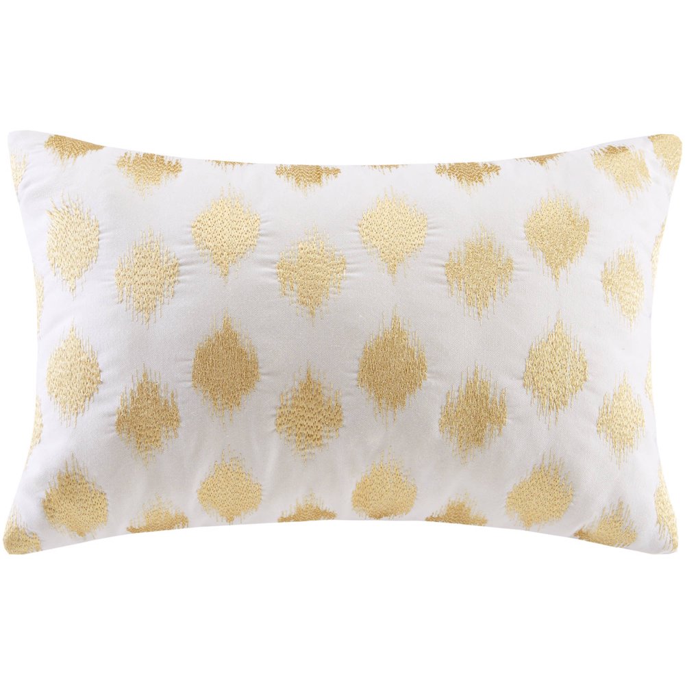 Better Home and Gardens Gold Metallic Oblong Pillow