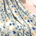 thumbnail image 3 of Pioneer Flower Floral Print Pattern Blanket,Comfortable Soft Lamb Wool Throw Blanket,All Season,Warm Lightweight Blankets for Sofa Bed Couch Living Room Chair,30"x40", 3 of 4