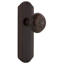 Nostalgic Warehouse Decead_Sd_Nk Classic Egg And Dart Solid Brass Single Dummy Door Knob -