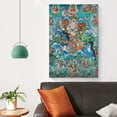 thumbnail image 4 of Póster de pared con pintura Thangka tibetana, arte de pared, lienzo, regalo, impresiones para sala de estar, decoración de dormitorio, póster, obras de arte, 20 x 30 pulgadas (50 x 75 cm), 4 of 6