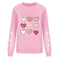 thumbnail image 3 of Womens Valentines Sweatshirt Crew Neck LOVE Letter Print Hoodies Fleece Long Sleeve Shirts Casual Loose Pullover Tops Warm Tops Romantic Hoodie Cute Sweet Gift Shirts Fall Winter Outfits, 3 of 3