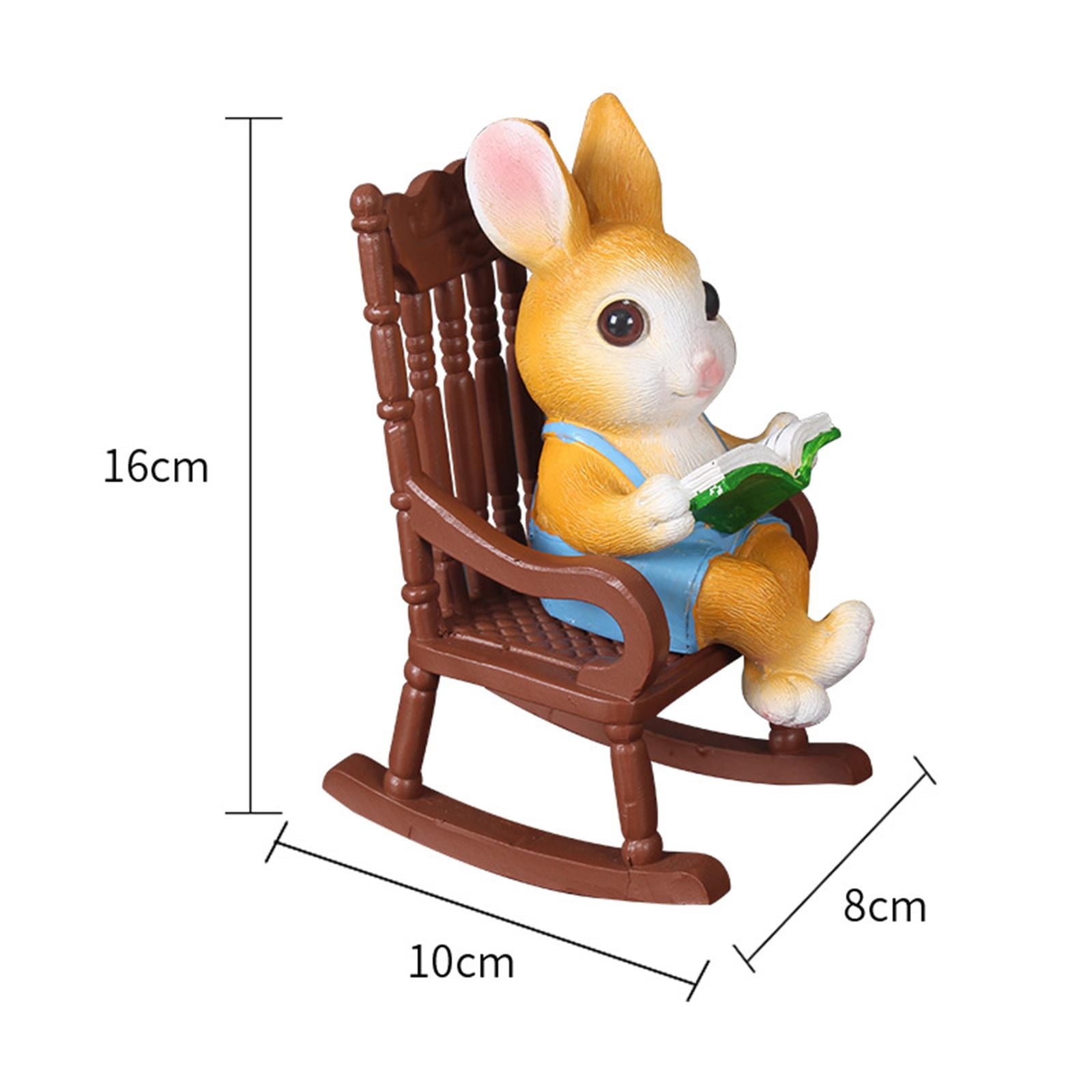 WLPZXP Garden Statue Animal Sculpture Cute Cartoon Creative Resin Tabletop Ornament for Male