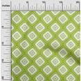 thumbnail image 1 of oneOone Georgette Viscose Light Green Fabric Geometric Bandhani Sewing Craft Projects Fabric Prints By Yard 42 Inch Wide, 1 of 4