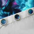 thumbnail image 4 of Castle Fairy Magical Dragon Blackout Curtains Set of 2 (52x84 Each),Animal Window Curtains, 4 of 6