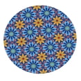 thumbnail image 1 of Cubierta de Tela Bohemia con Respaldo de Poliéster, Mantel Redondo Impermeable para Mesas de Comedor/póquer, 120cm/48 Pulgadas de Diámetro Estilo 4 Macarena Mantel Elástico Redondo, 1 of 8