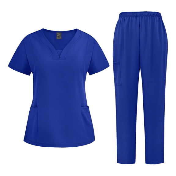 Medical Scrubs Set Short Sleeve Doctor Surgical Uniforms