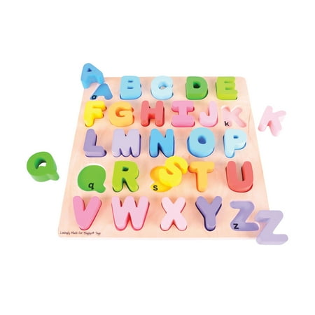UPC: 0691621160558 | Bigjigs Toys – Chunky Alphabet Puzzle  Uppercase